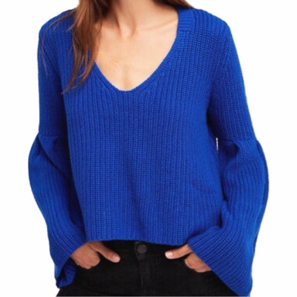 Free People Damsel 100% Cotton Chunky Knit Sweater
